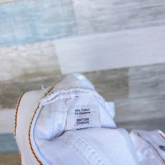 J Crew Mid Rise Ankle Skinny Jeans White 5 Pocket Stretch Casual Womens 25 - Picture 7 of 7